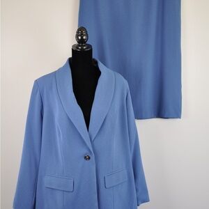 Jessica London Sky Blue Suit Jacket